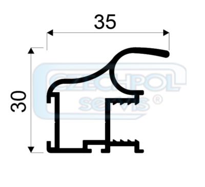 Madlo System 10 stříbrné 2,70m