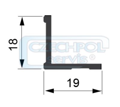 Úhelník K2 olivový 2,35 m
