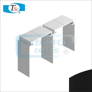 Horní vedení-2kolej 80 strukturální černá-5,40m