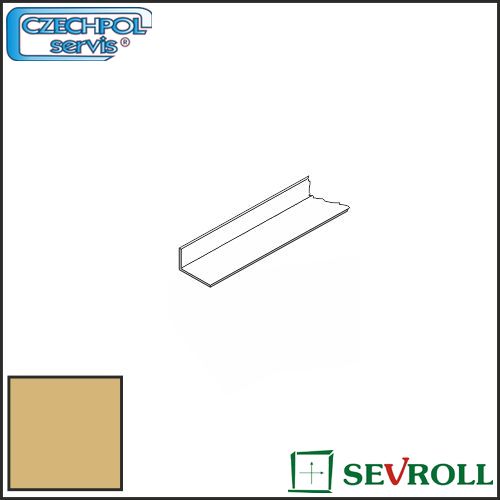 Úhelník Mini 11x17 mm zlatý 1,70 m