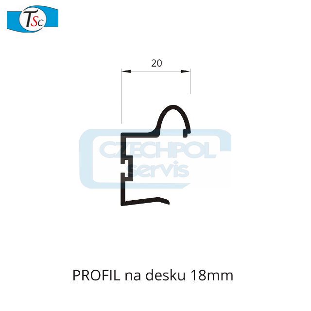 Madlo UNI 18-stříbrné-2,65m
