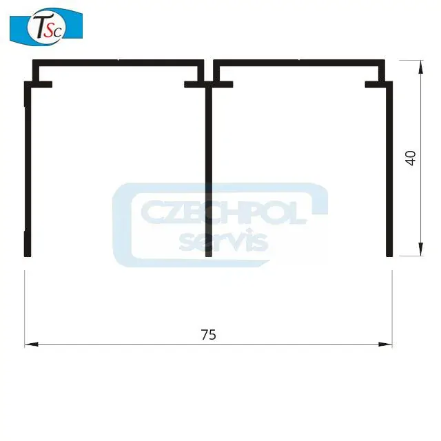 Horní vedení-2kolej PEX stříbrné-3,55m