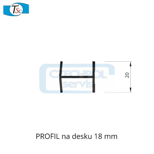 Profil H18 stříbrný-2,30m