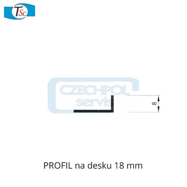 Profil L stříbrný-2,30m