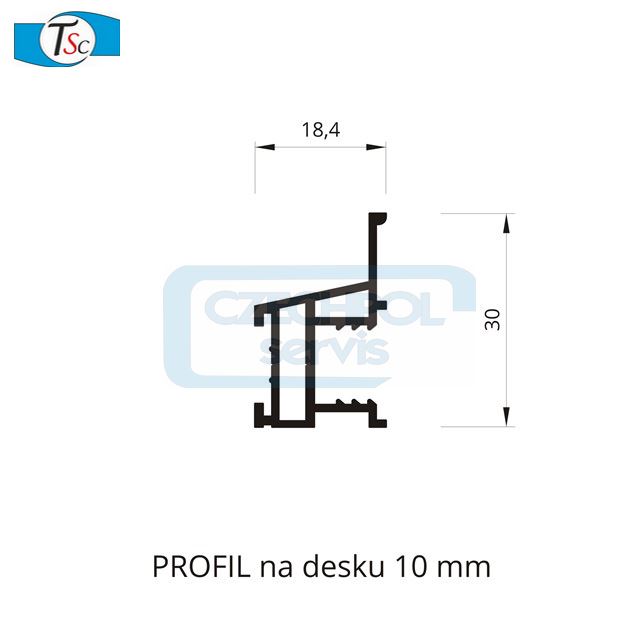 Madlo HARD 10-stříbrné-2,65m