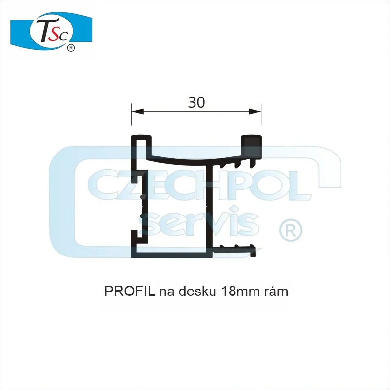Madlo ERGO 18 rám-stříbrné-2,70m 