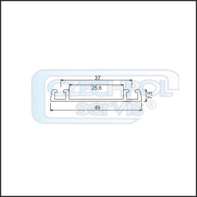 Spodní vedení Cleft olivové 4,70 m