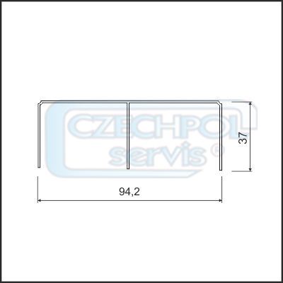 Horní vedení Comfort stříbrné 2,35 m