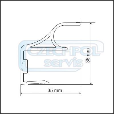 Madlo Comfort II 18 stříbrné 2,70m