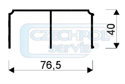 Horní vedení Gemini Decor olivové 4,70 m